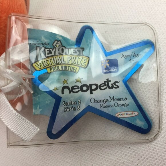 Jakks Pacific Neopets Keyquest Plush 2008 Orange Meerca 2008 Plushie Series 3 - Picture 3 of 10